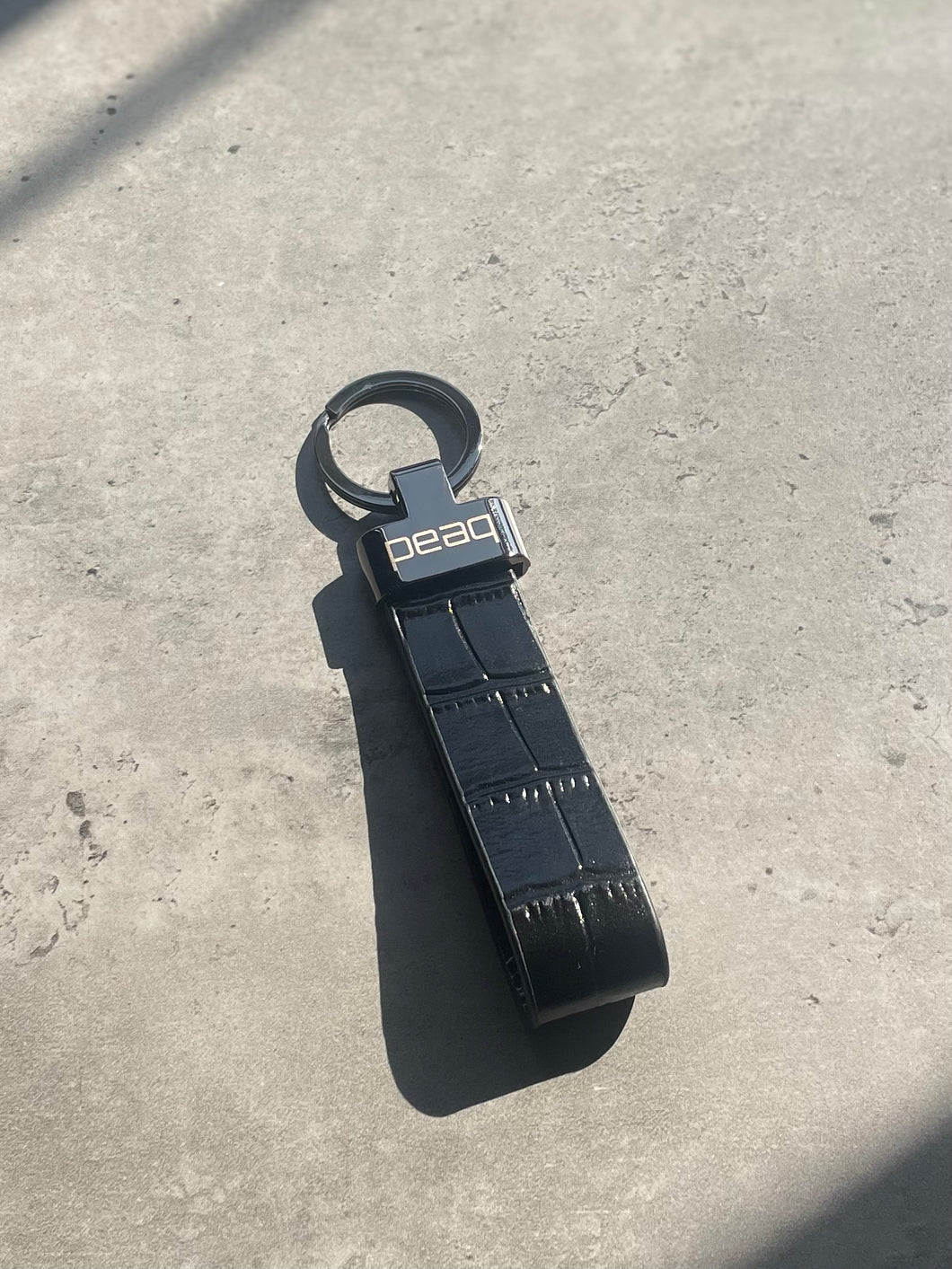 Crocodile Leather Keyring