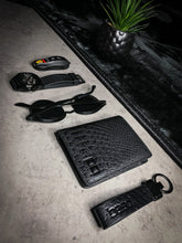 Load image into Gallery viewer, Matte Crocodile Leather Wallet - Vegan
